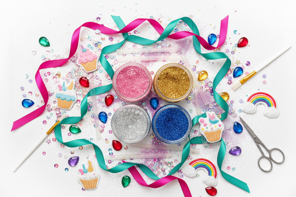 Glitter and other decorations